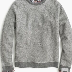 📌SOLD JCrew Metallic Ruffle Neck Sweater /Sweatshirt